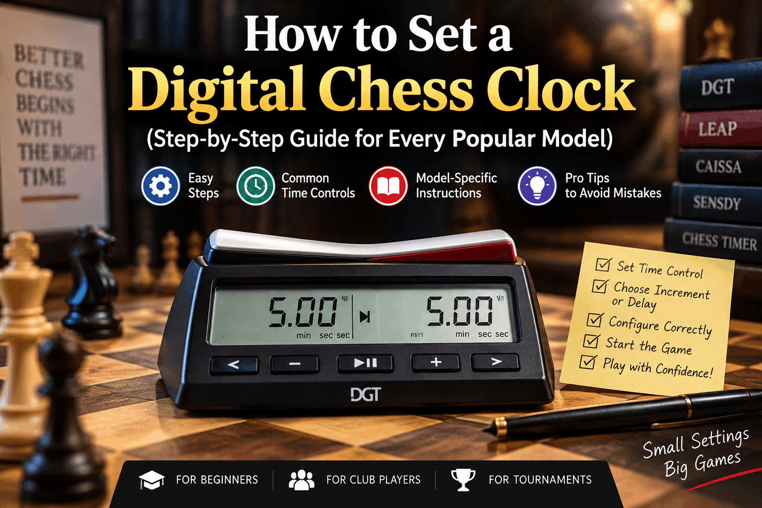 How to Set a Digital Chess Clock (Step-by-Step Guide for Every Popular Model)